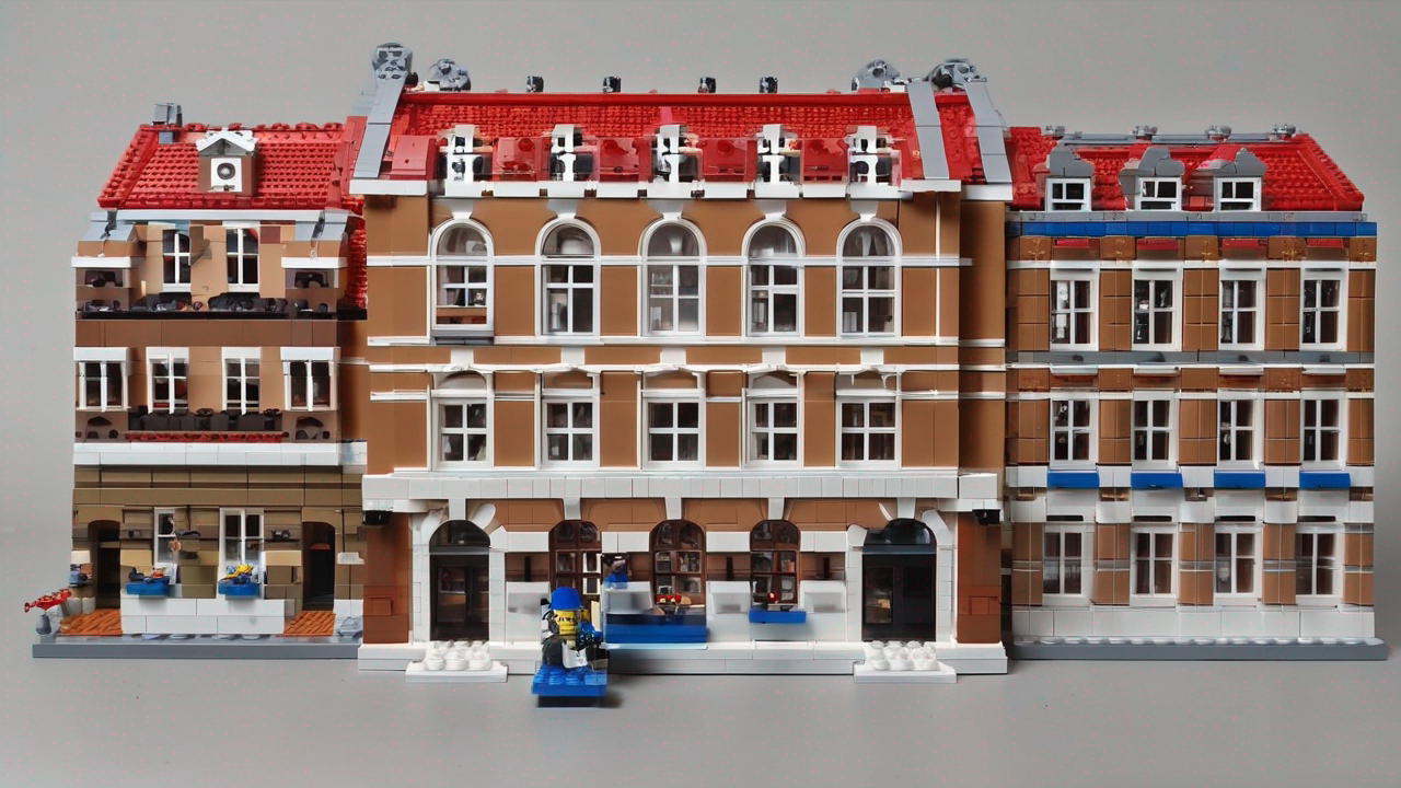 Ekskluzywne zestawy LEGO dla dorosłych z serii Creator Expert przedstawiające szczegółowe modele architektoniczne