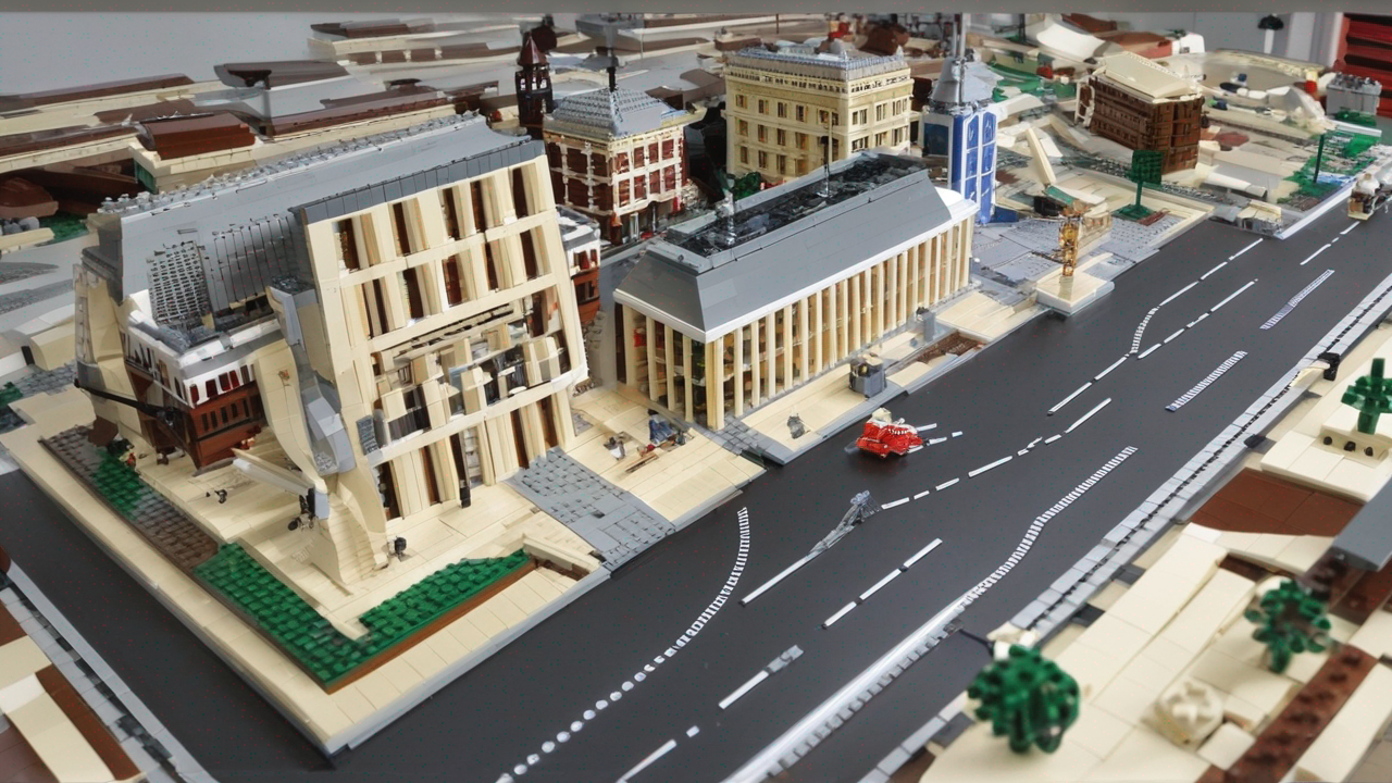 Zestaw LEGO Architecture przedstawiający szczegółowy model słynnego budynku architektonicznego