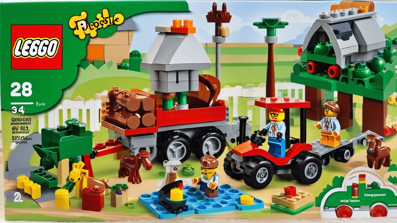 Zestaw LEGO DUPLO Farma ze zwierzętami, traktorem i figurkami rolników